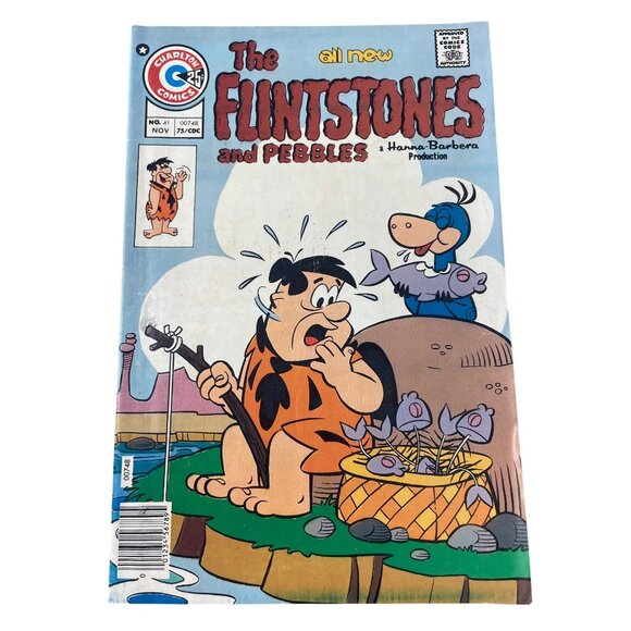 Charlton Comics The Flintstones And Pebbles No. 41 November 1975 Bagged Boarded - Picture 1 of 6